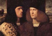 Giovanni Cariani Portrait de deux jeunes gentilhommes venitiens Germany oil painting artist
